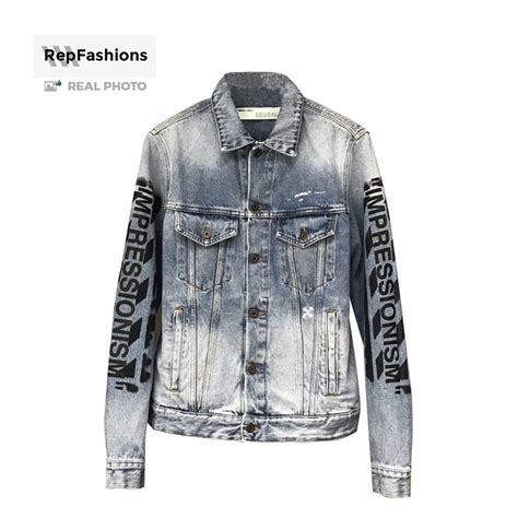 off white denim jacket replica|is off white real.